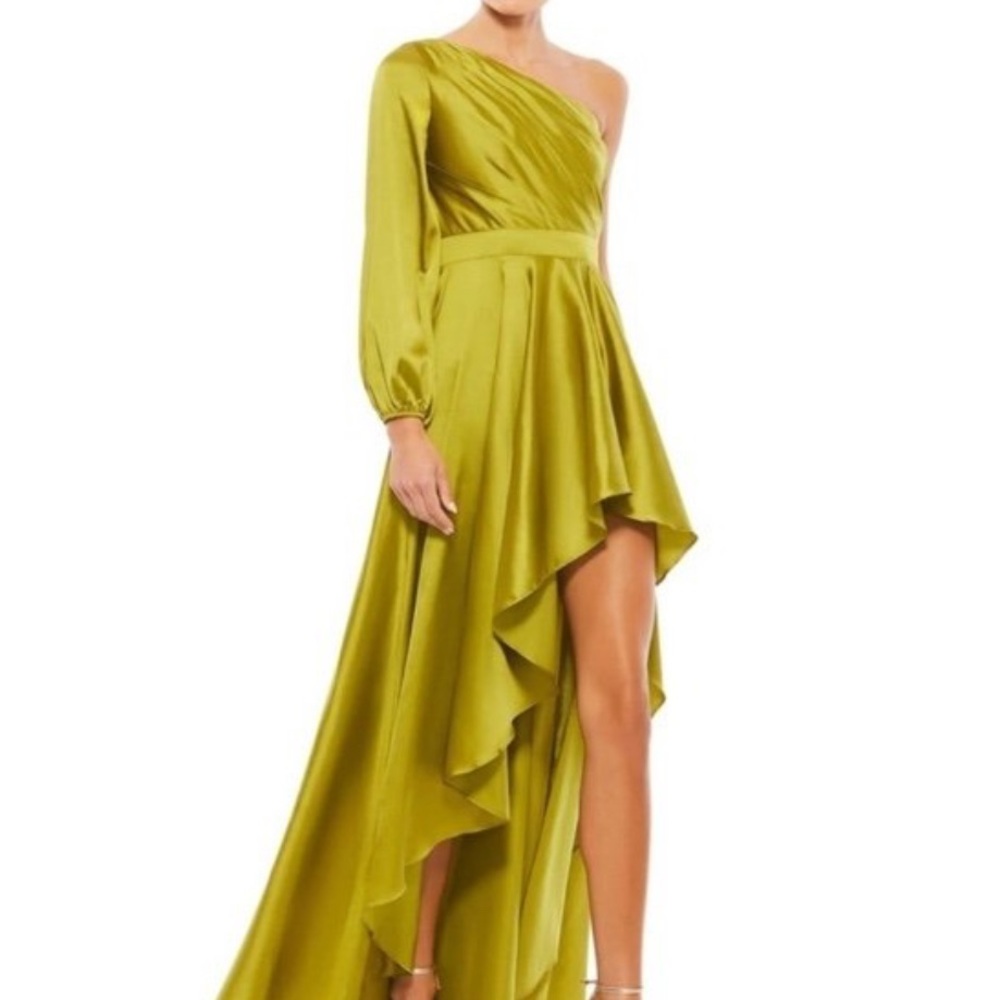 Elegant One-Shoulder Mac Duggal Dress size 6 - Picture 14 of 14